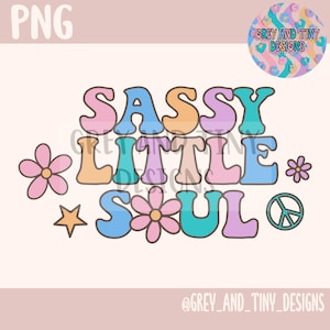 SASSY SOUL boho hippy beachy retro PNG file, digital download