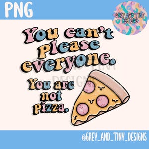 Not Pizza funny quirky humour SVG PNG file, T-shirt, Sweater, Mug, Stationary file