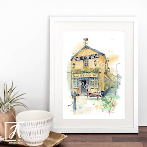 The Hole in the Wall, Ireland • Authentic Irish Pub • Ink & Watercolour Sketch • Lovingly printed in Ireland • Watercolour Art Print