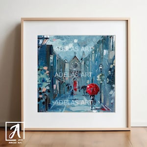 Art Print of Saint Anne&#39;s Street in Dublin • Oil Painting • Lovingly printed in Ireland • Irish Landscape Wall Art