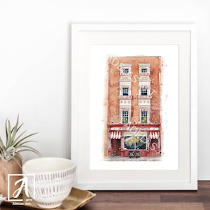 The Long Hall Pub Dublin • Ink & Watercolour Sketch • Lovingly printed in Ireland • Irish Pub print •  Poster of Ireland