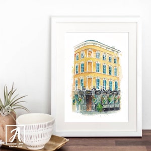 The Swan Bar, Irish Pub Art Print, Dublin Pub, Irish Wall Art • Ink & Watercolour Sketch • Lovingly printed in Ireland