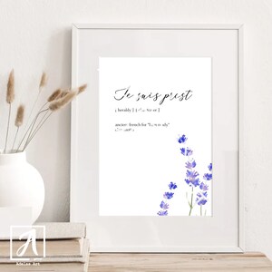 Je suis prest • Outlander Inspired Print  • Scottish Gift, Outlander Gifts  •  Outlander Gift, Fraser Clan Motto  | home decor from Scotland