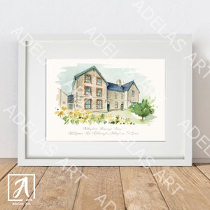 Irish Celtic Landscape • Abbeyleix Heritage House • County Laois Art Print • Landscapes of Ireland  • Watercolour Art Print • Irish Wall Art