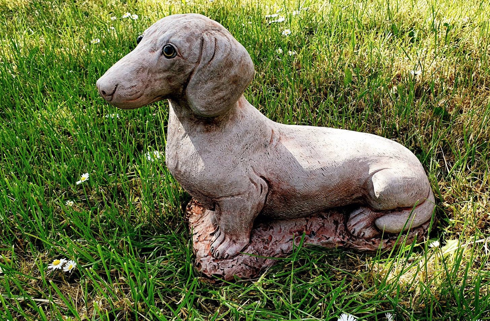 Beautiful SAUSAGE DOG Statue Stone Highly Detailed Garden Etsy