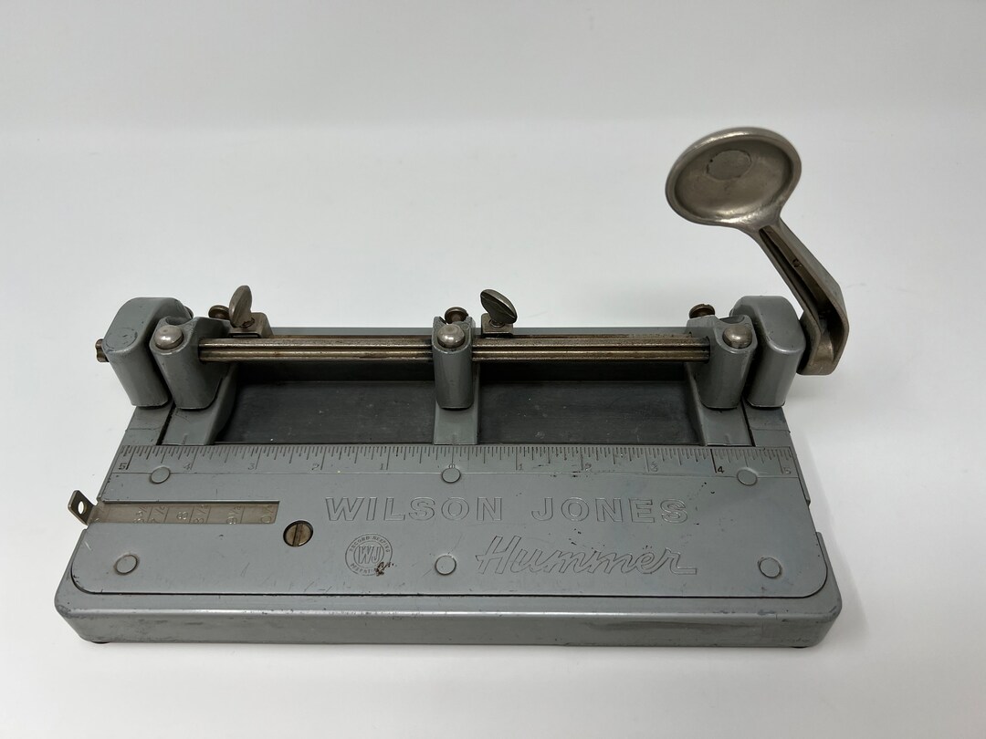 Vintage Wilson Jones Hummer 3 Hole Punch 314 Etsy