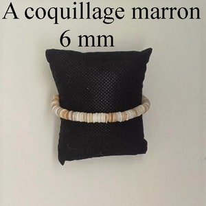 bracelet femme, avec perles en nacre, coquillage image 3