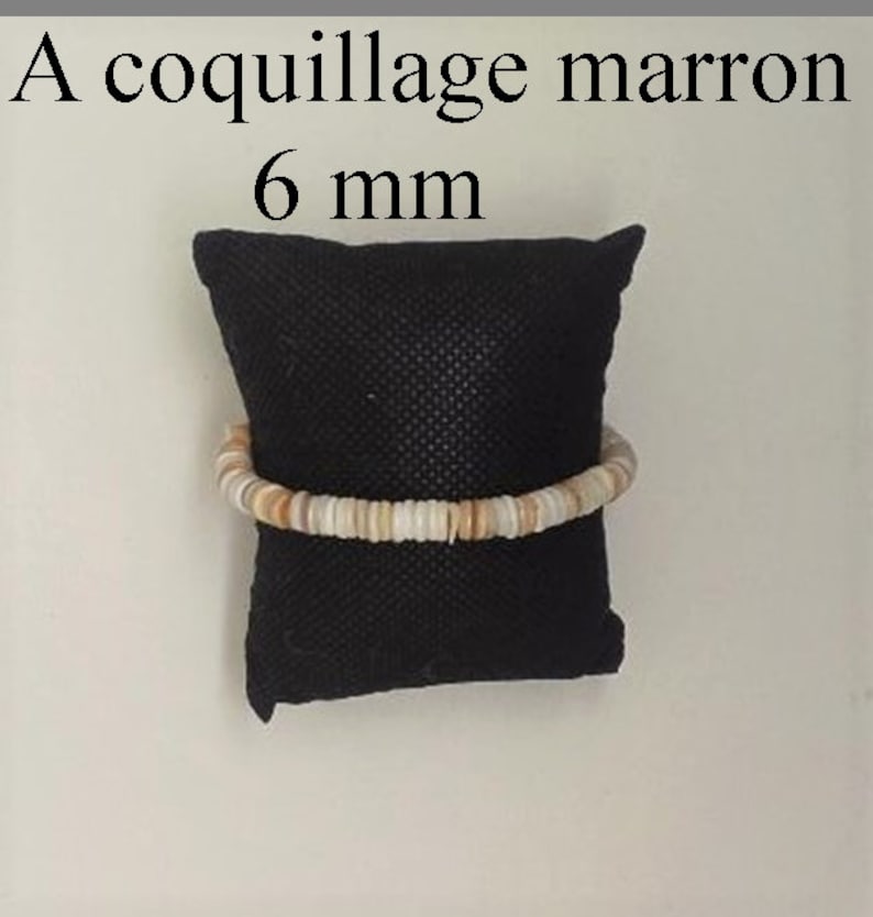 bracelet femme, avec perles en nacre, coquillage image 3