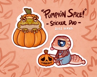 Pumpkin Spice! Sticker duo, gloss