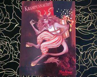 Krampusnacht! - devil Art print