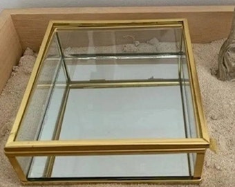 3 tier glass jewellery box