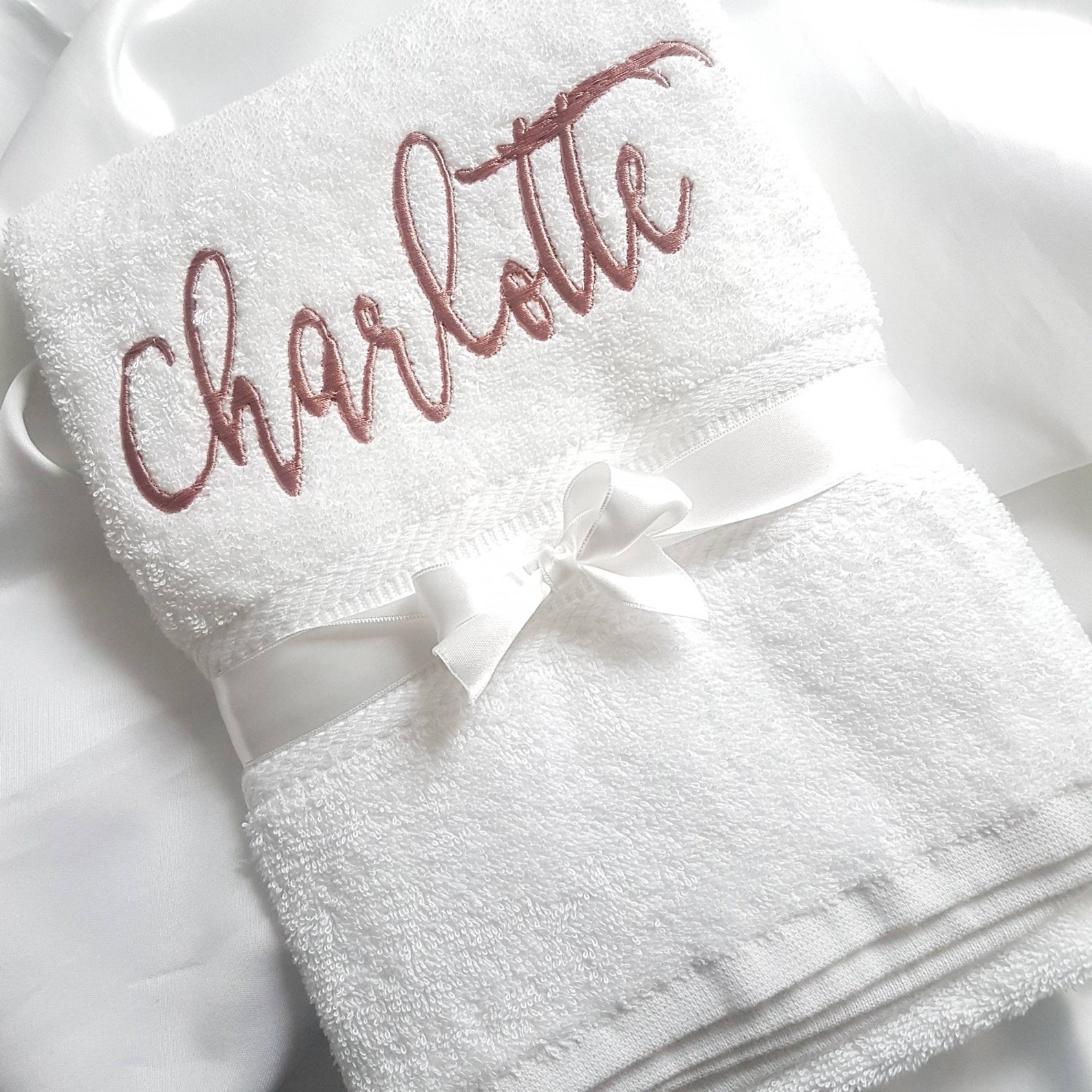 Personalised Towel Hand Towel Size Custom Name SHERIDAN Etsy
