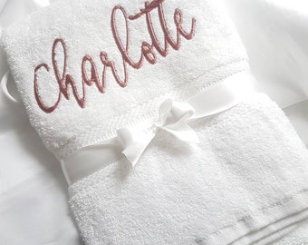 Personalised Towel - Bath Towel Size Custom Name - SHERIDAN BRAND