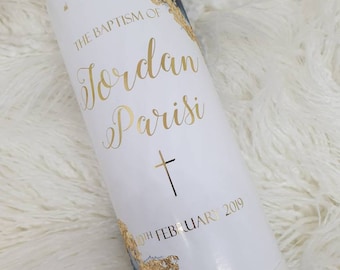 Baptism, Christening Candle, Personalised Candle, Memorial Candle, Wedding Candle, Church Pillar Candle