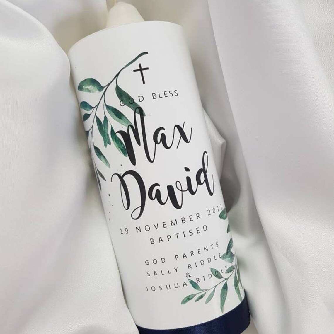 Baptism Candle Christening Candle Personalised Candle Etsy Australia