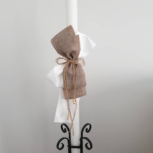 Orthodox Baptism Candle, Christening Candle,