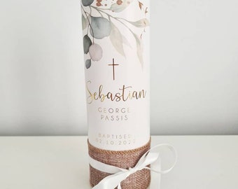 Baptism, Christening Candle, Personalised Candle, Memorial Candle, Wedding Candle, Church Pillar Candle