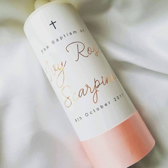 Baptism Candle Christening Candle Personalised Candle Etsy Australia