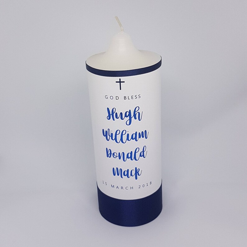 Baptism Candle Christening Candle Personalised Candle Etsy Australia