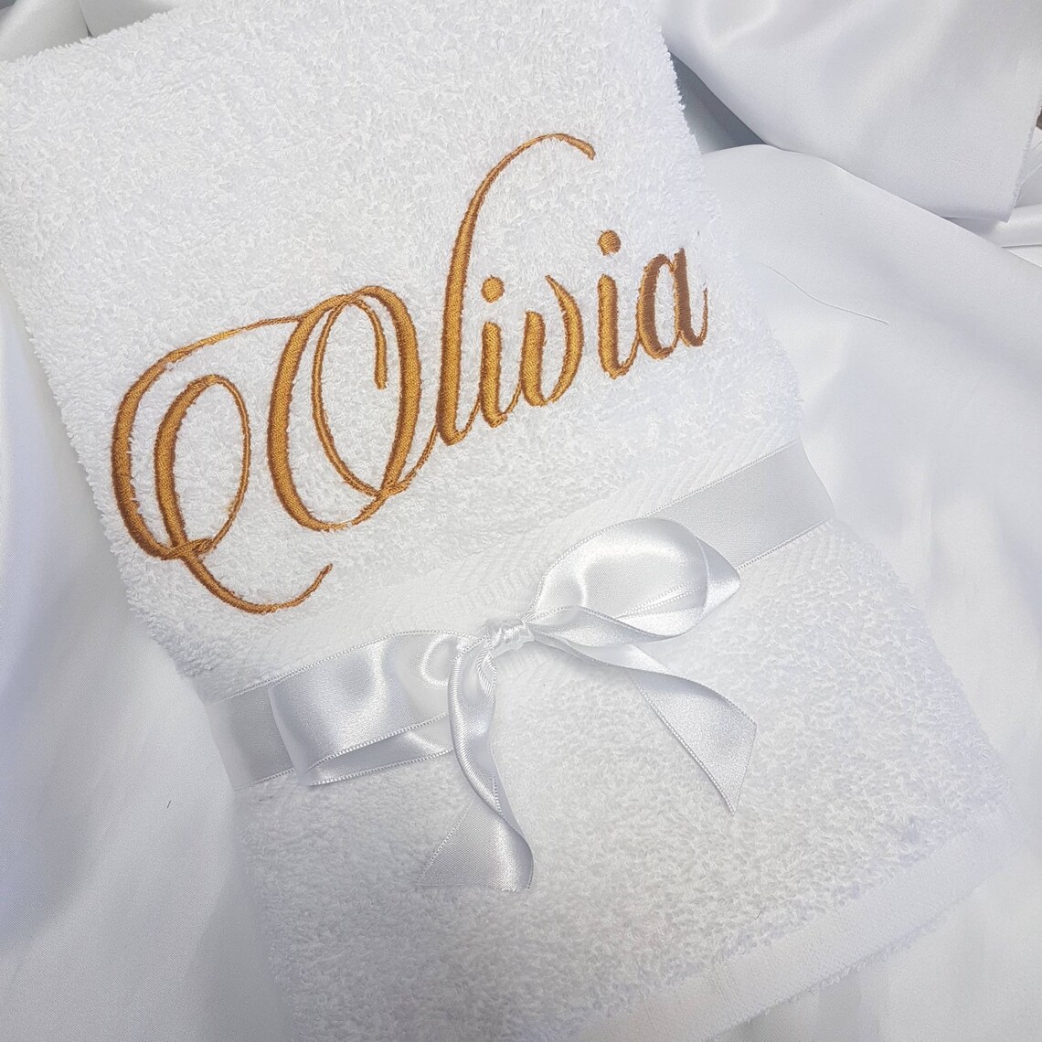 Personalised Towel Hand Towel Size Custom Name SHERIDAN Etsy