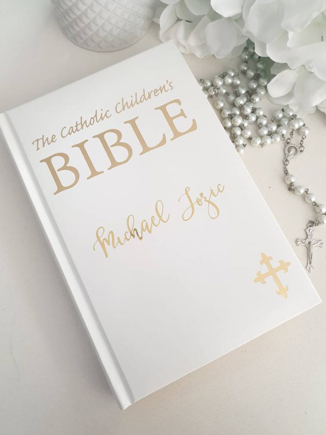 Personalised Childrens Catholic Bible Etsy