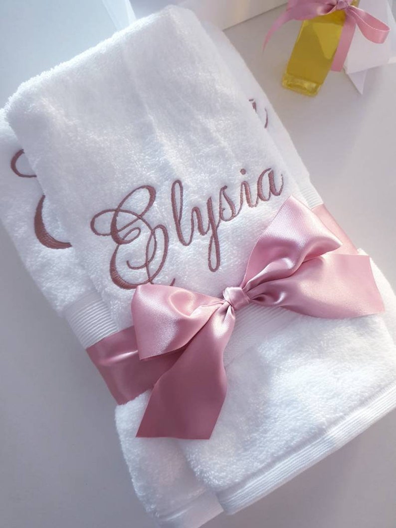 Personalised Towel Hand Towel Size Custom Name SHERIDAN Etsy