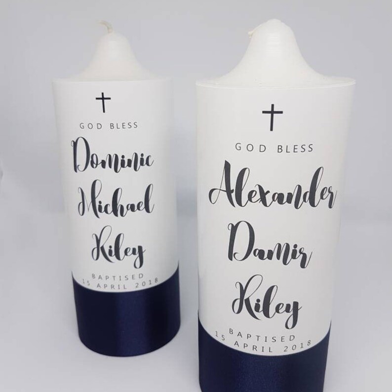 Baptism Candle Christening Candle Personalised Candle Etsy Australia