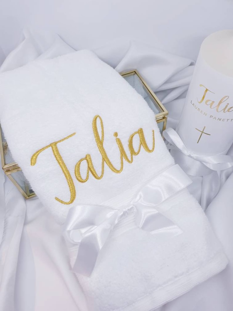 Personalised Towel Hand Towel Size Custom Name SHERIDAN Etsy