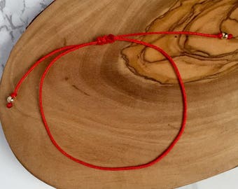 Red String Bracelet, Red String of Fate, Protection Bracelet, Kabbalah Bracelet, Red Fate Bracelet, Adjustable Red Bracelet, Spiritual Gift