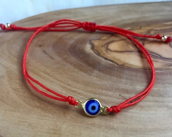 Red Evil Eye Bracelet, Red String Bracelet, Kabbalah Bracelet, Red Bracelet, Thin Red String Bracelet, Protection Bracelet, Spiritual Gift