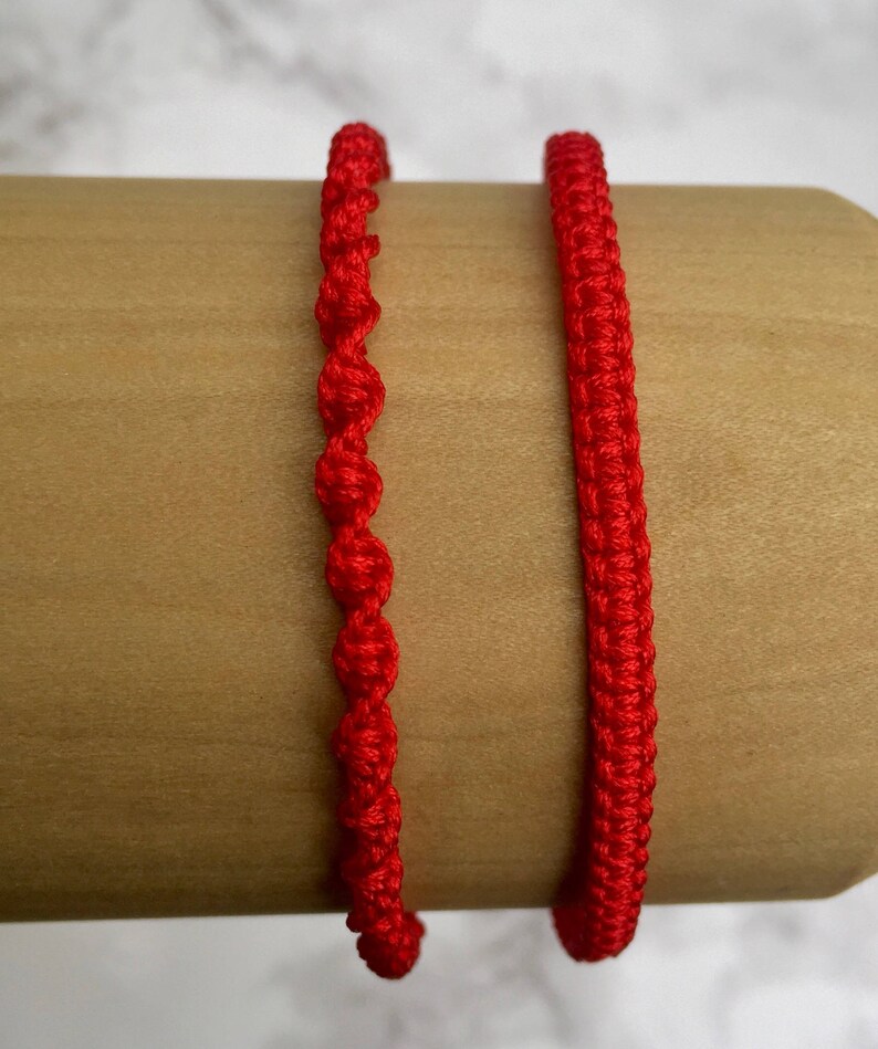 Red String of Fate Red Knot Bracelet Red String Bracelet Etsy
