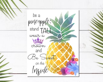 Pineapple Printable Art | Pineapple Art