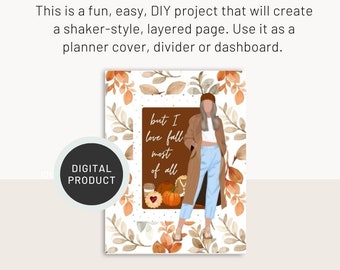 Printable Planner Dashboard | DIY Shaker Style Planner Page | Fall Planner Cover
