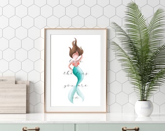 Love the Fins You are In | Mermaid Art