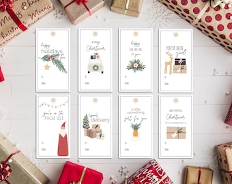 Printable Christmas Gift Tags | DIY Gift Tag | Modern Gift Tags