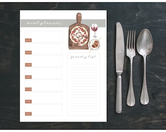 Editable Weekly Meal Planner | Printable Meal Planner Bundle