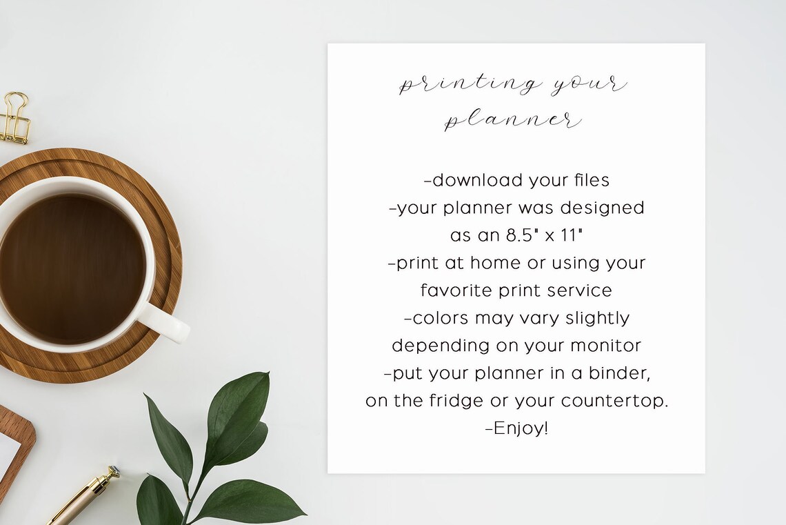 Editable Modern Weekly Planner Printable Minimal Weekly Planning Page ...