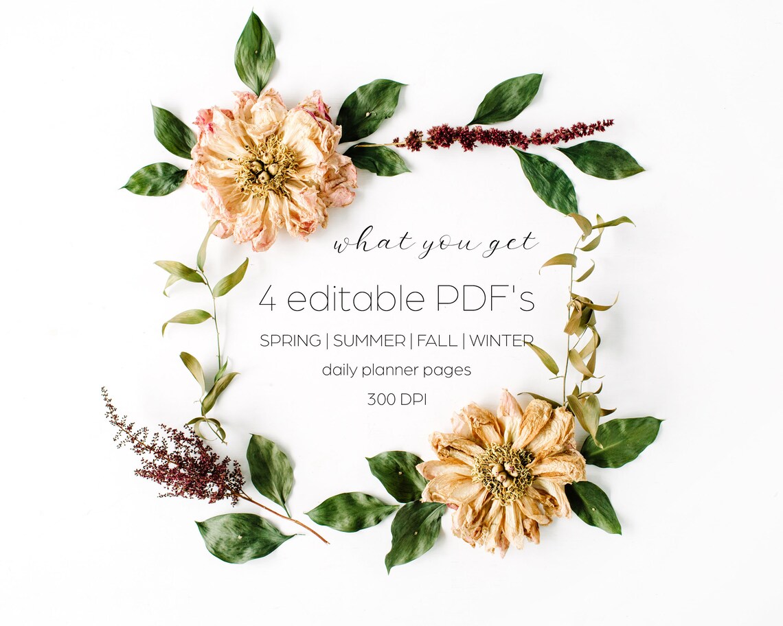 Editable Modern Weekly Planner Printable Minimal Weekly - Etsy