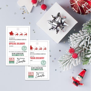Santa Special Delivery Gift Tags | Santa Gift tags | DIY Printable Christmas Gift Tags