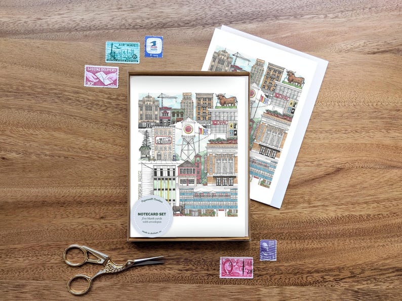 Durham, North Carolina Notecard Set // Greeting Cards • Graduation ...