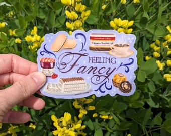 Pegatina "Sintiendo elegante" // calcomanía • pegatina para portátil • pegatina para botella de agua • pegatina para cuaderno • pegatina Y2K • Ferrero Rocher • Nostalgia de los 90