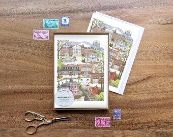 Juego de tarjetas de notas de Cary, Carolina del Norte // Tarjetas de felicitación • Tarjetas de inauguración • Tarjetas en blanco • Juego de papelería • Recuerdo • Juego en caja