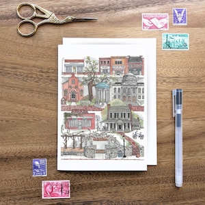 Chapel Hill, North Carolina notecard // greeting card • graduation cards • north carolina • unc  • blank card • souvenir • mini print