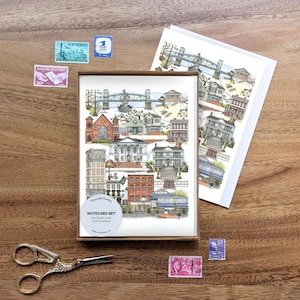 Wilmington, North Carolina notecard set // greeting cards • stationery • blank cards •  cape fear • wrightsville beach •  souvenir • print