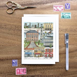 NC State University notecard // greeting card • graduation card • stationery • north carolina state university • ncsu • souvenir • art print