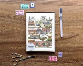 Juego de tarjetas de Wake Forest, Carolina del Norte // Tarjetas de felicitación • Tarjetas de inauguración • Tarjetas en blanco • Juego de papelería • Recuerdo • Juego en caja