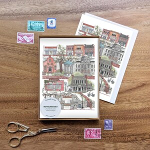 Chapel Hill, North Carolina notecard set // greeting card • graduation cards • north carolina • unc • blank cards • souvenir • mini print