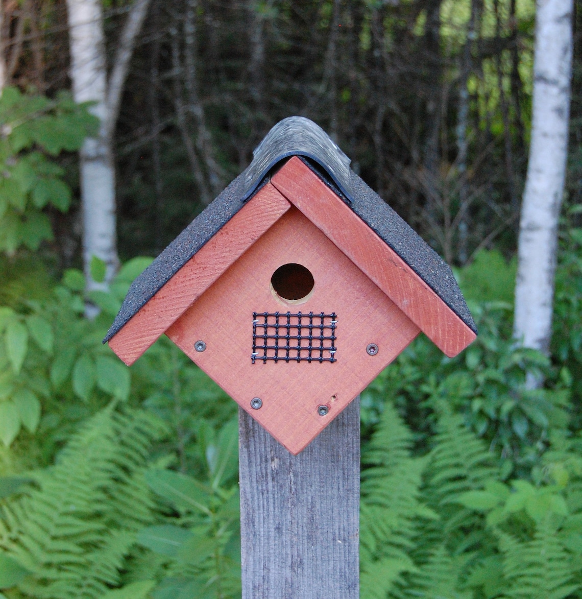 Wren Bird House Come in Three Finishes free Shipping Etsy