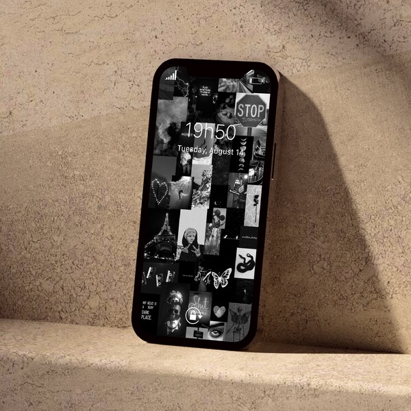 Black Aesthetic Wallpaper Collage - Etsy