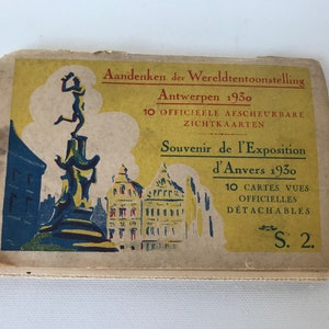 Postales de la Exposición Universal de Amberes de 1930